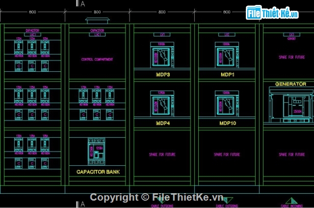 Bản vẽ,Bản vẽ autocad,thiết kế điện,tủ điện,bản vẽ tủ điện